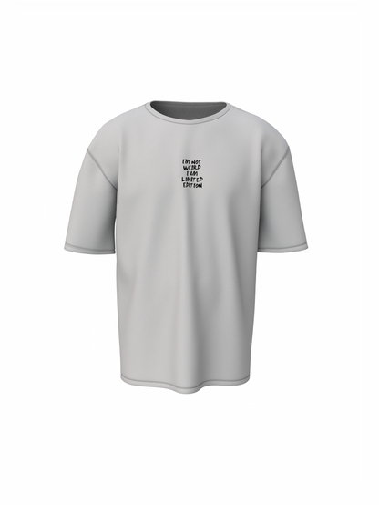 Monkey Graphic Unisex Grey Oversized T-Shirt Bold Design