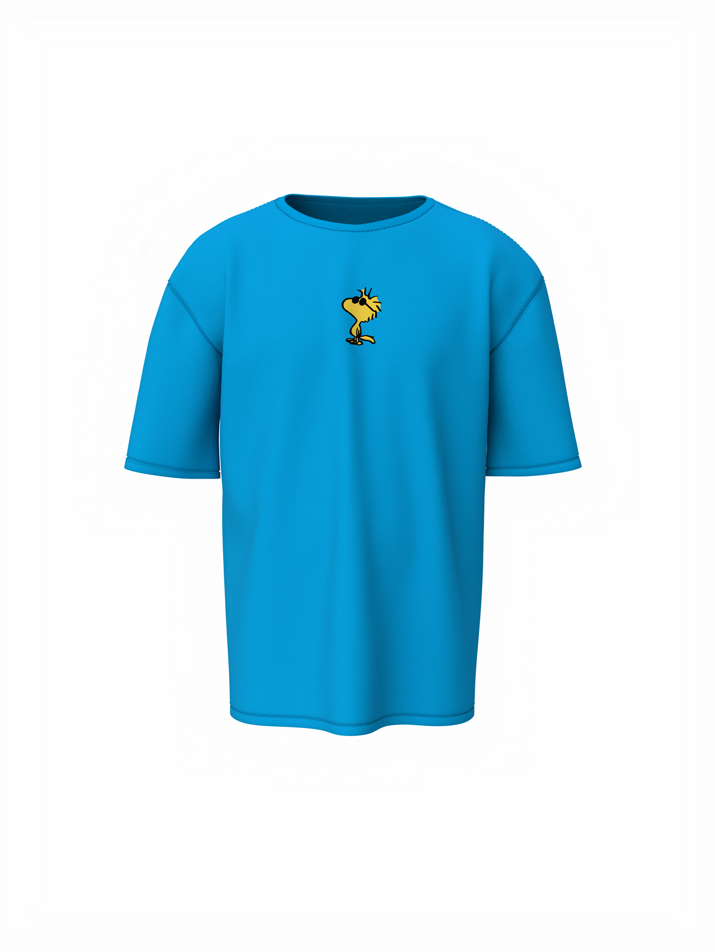 Cool Snoopy Unisex Sky Blue Oversized T-Shirt, Chill Vibes
