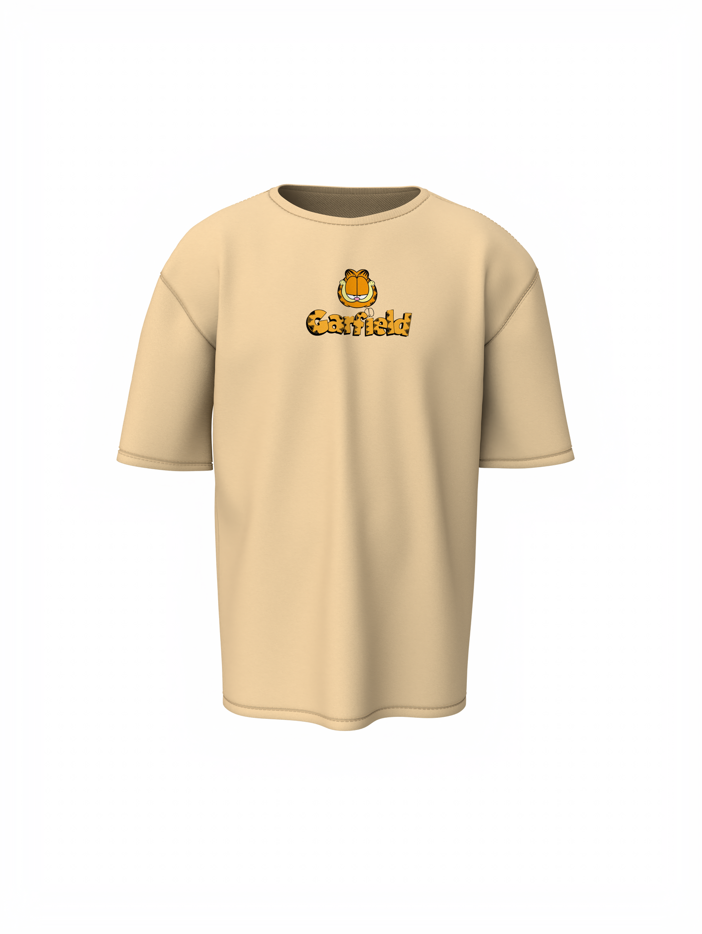 Garfield Oversized T-Shirt Casual Comfort with Cartoon Style