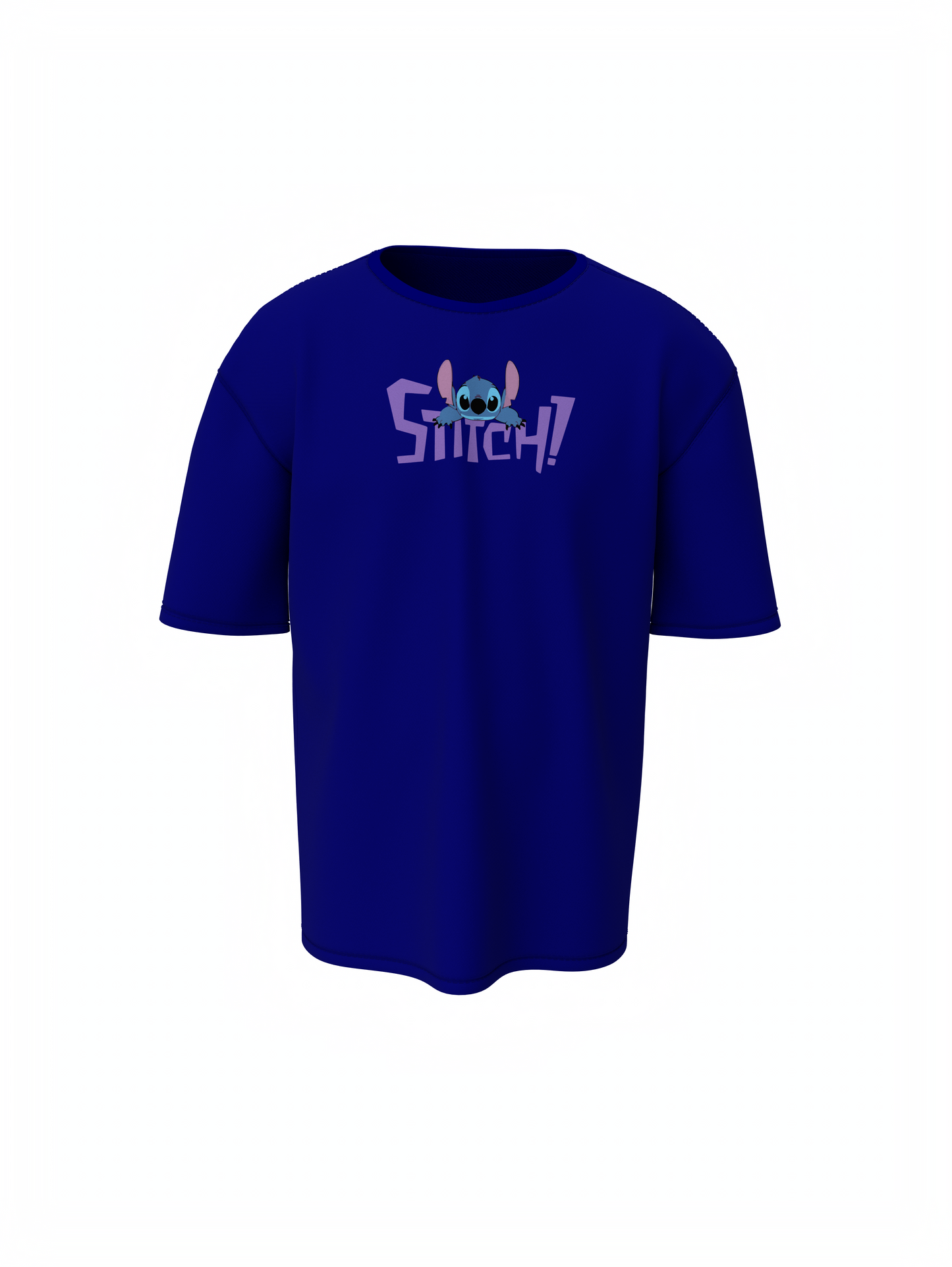 Lio Stitch Unisex Blue Oversized T-Shirt Baggy & Comfortable