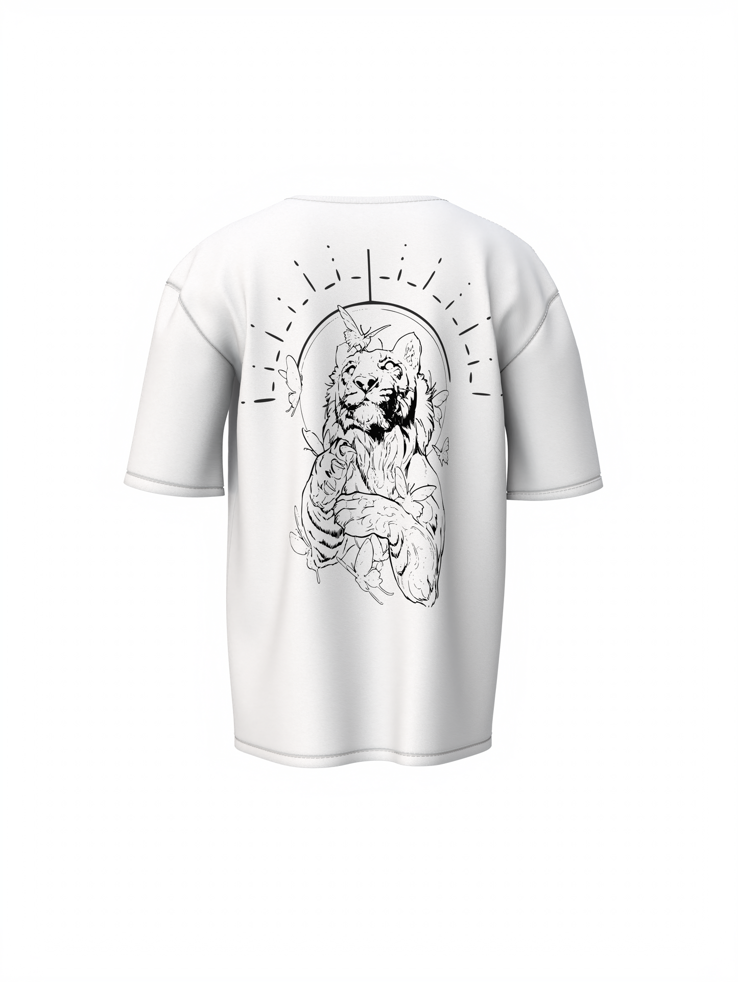Lion Roaring Oversized T-Shirt – Bold & Fierce Streetwear