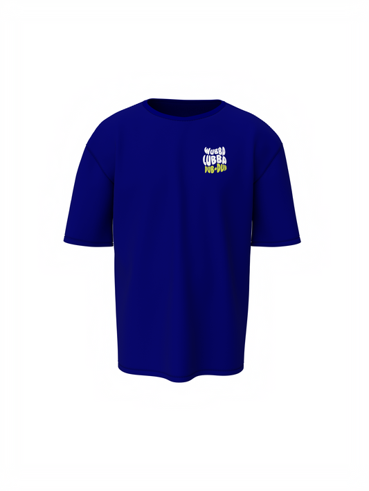 Ricky & Morty Cartoon Blue Oversized T-Shirt for Streetwear