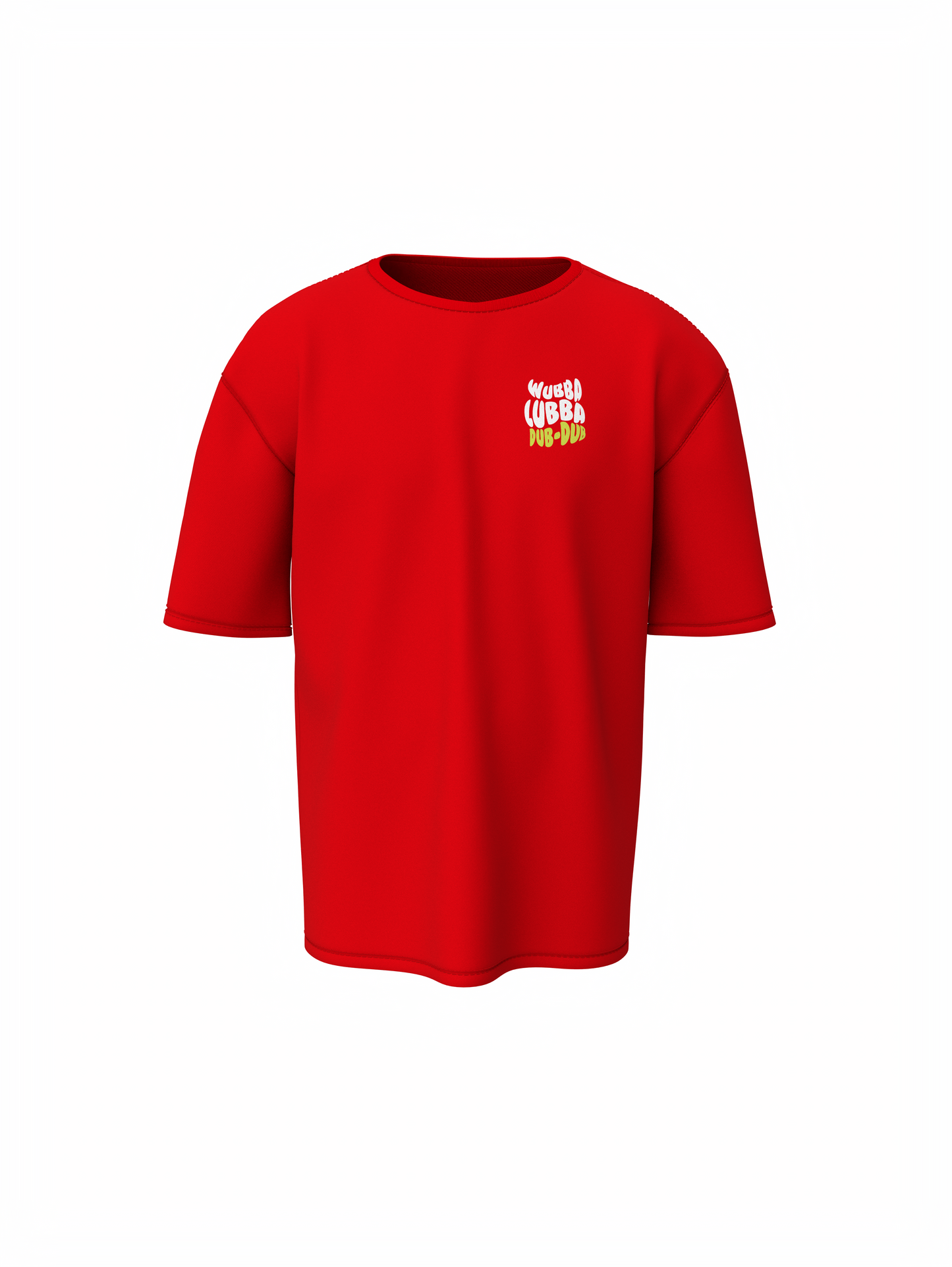 Ricky & Morty Cartoon Red Oversized T-Shirt for Streetwear