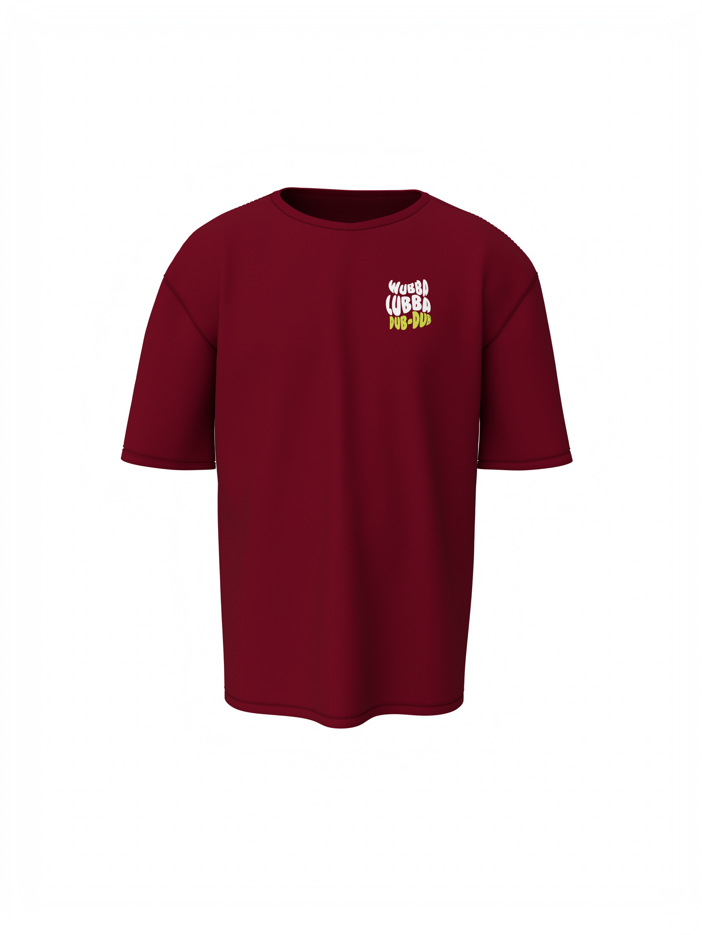 Ricky & Morty Cartoon Maroon Oversized T-Shirt for Streetwear