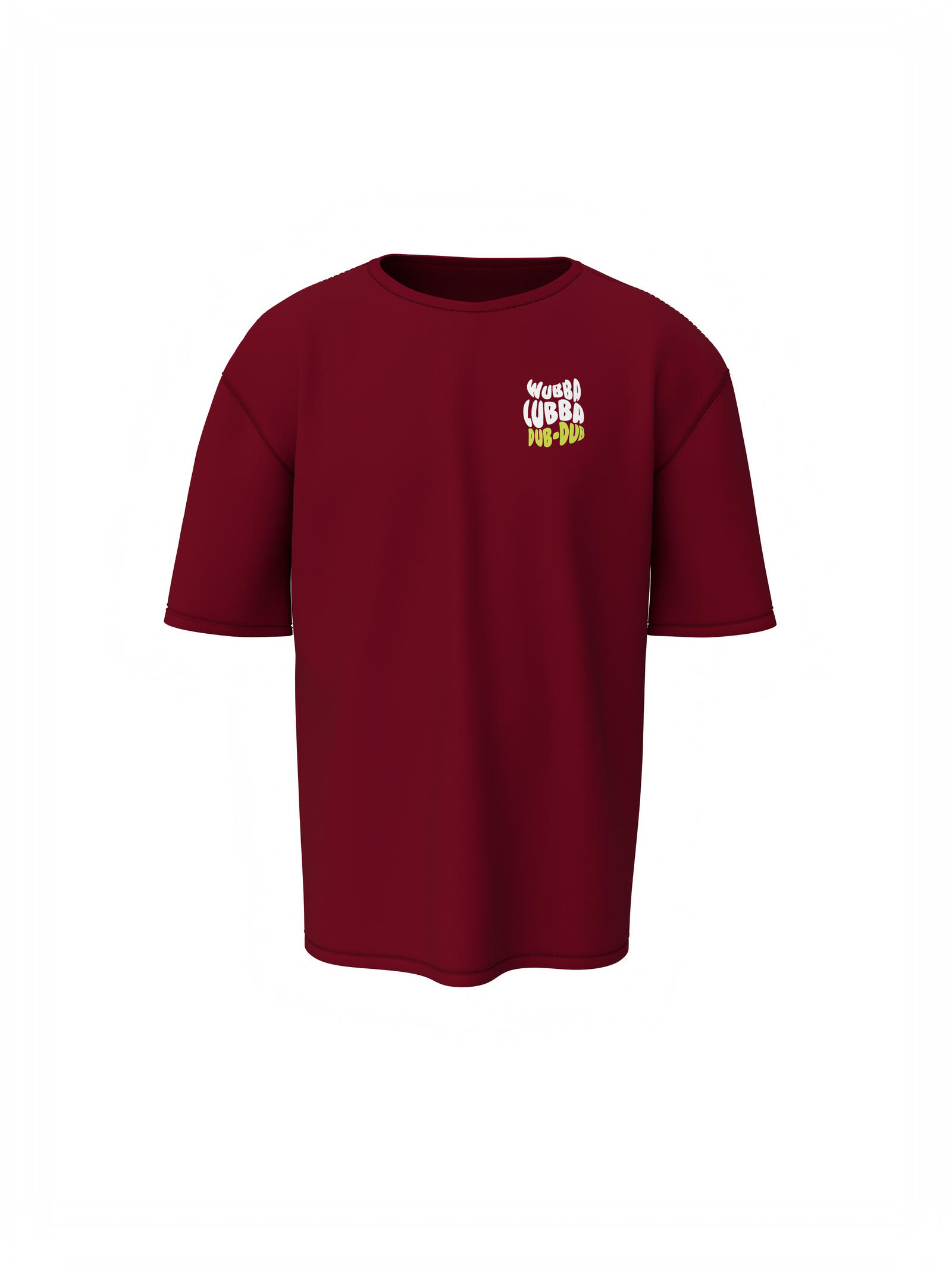 Ricky & Morty Cartoon Maroon Oversized T-Shirt for Streetwear