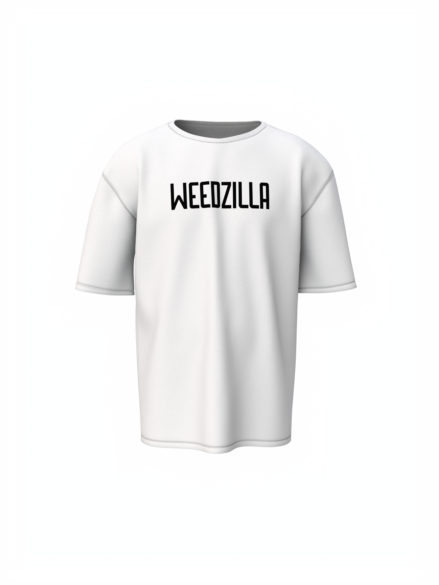 Weedzilaa White Oversized T-Shirt for Relaxed Urban Wear Style