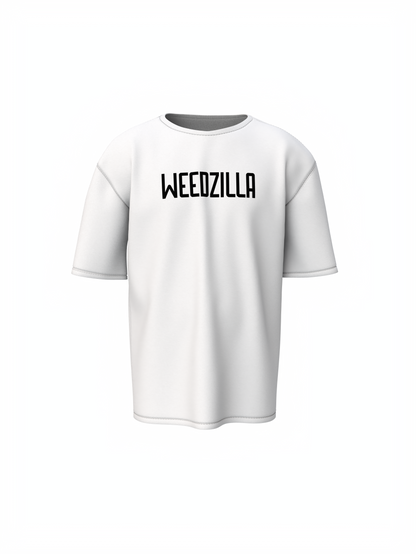 Weedzilaa White Oversized T-Shirt for Relaxed Urban Wear Style