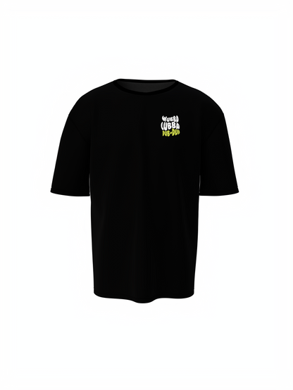 Ricky & Morty Cartoon Black Unisex Oversized T-Shirt