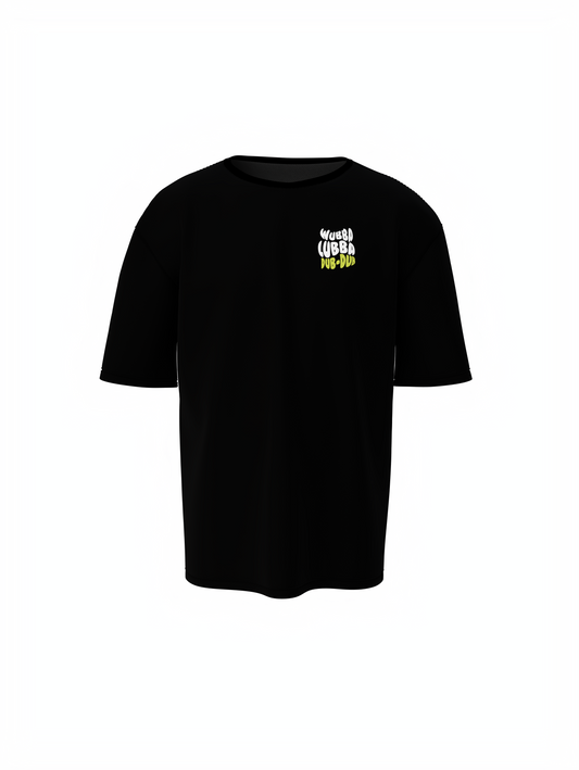 Ricky & Morty Cartoon Black Unisex Oversized T-Shirt