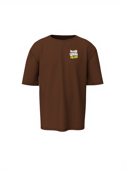Morty Cartoon Unisex Brown Oversized T-Shirt – Bold Design