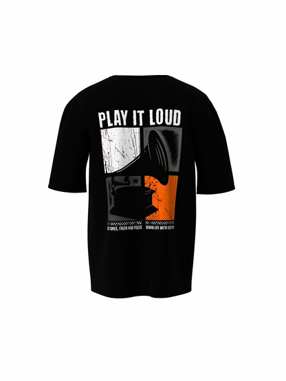 Play It Loud Oversized T-Shirt – Stylish Casual Oversized Tee