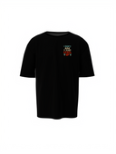 Level Up Game Graphic Black Oversized T-Shirt