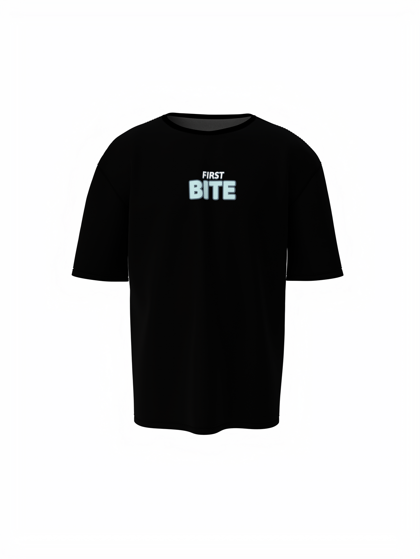 Love at First Bite Black Oversized T-Shirt Love Vibes Style