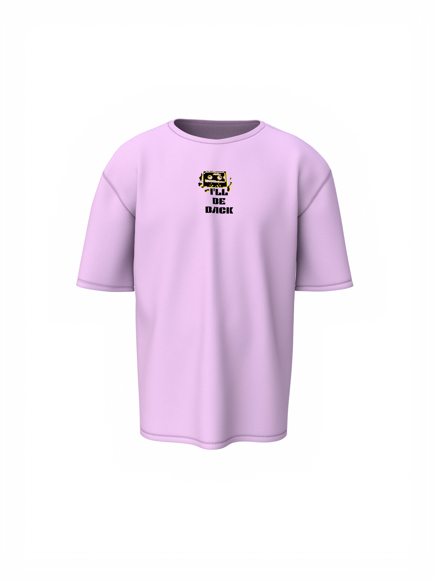Mixtape Love Graphic Lavender Oversized T-Shirt Unisex Tee