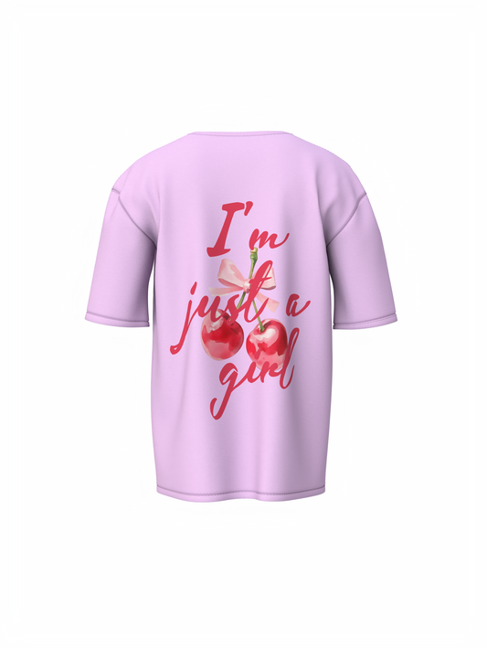 I'M Just a Girl Oversized T-Shirt