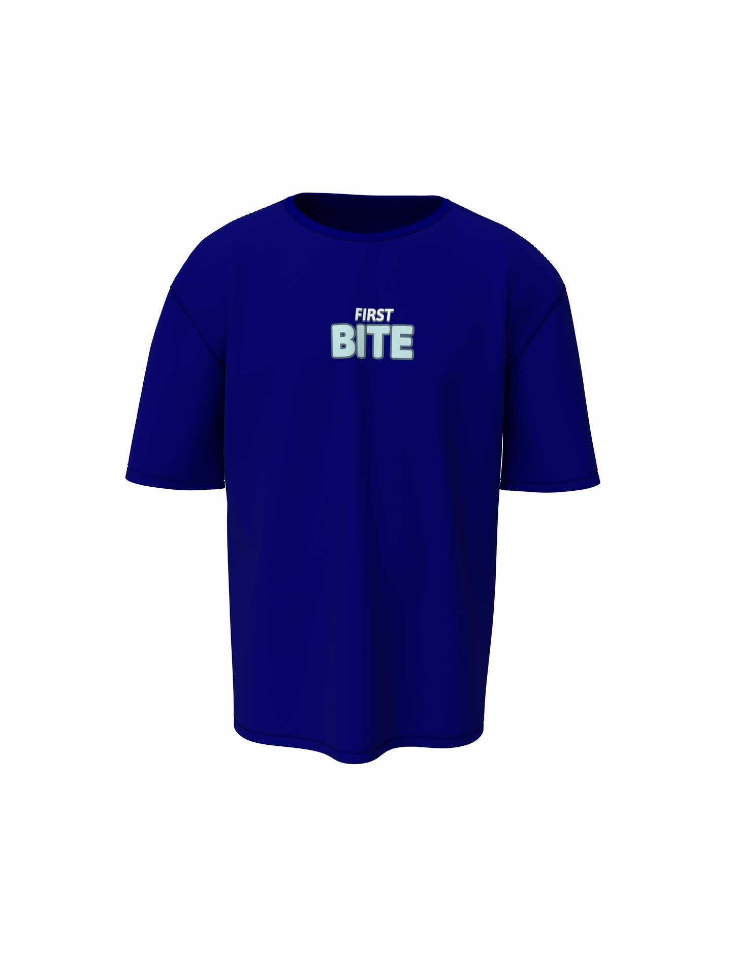 Love at First Bite Blue Oversized T-Shirt Love Vibes Style