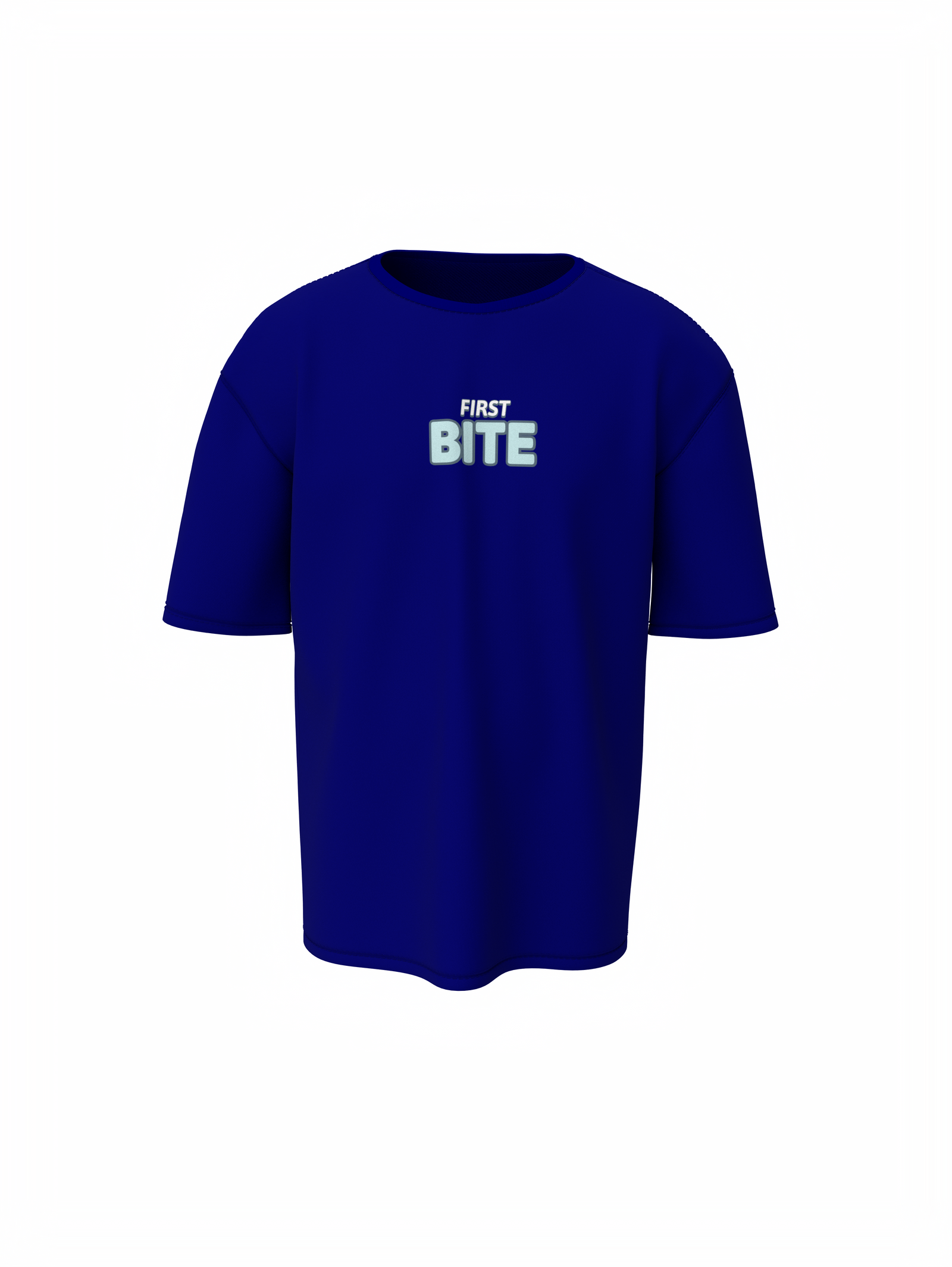 Love at First Bite Blue Oversized T-Shirt Love Vibes Style