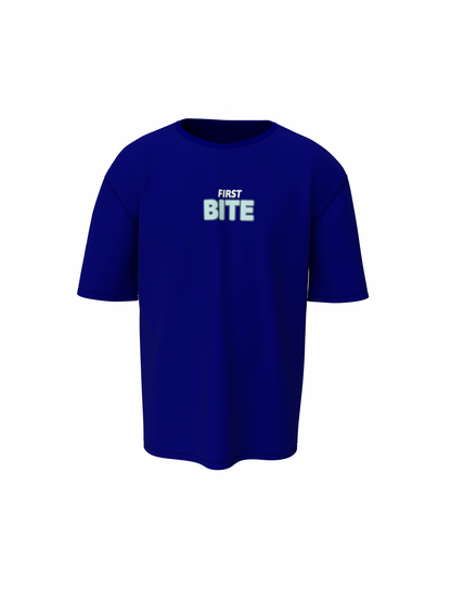 Love at First Bite Blue Oversized T-Shirt Love Vibes Style