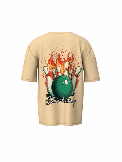 Bowling Game Oversized T-Shirt Strike Style Alley Kings