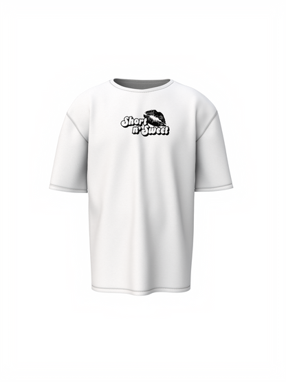 Short N Sweet Oversized T-Shirt Stylish & Trendy Graphic Tee