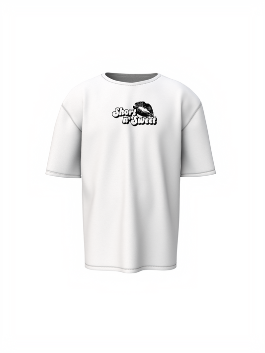 Short N Sweet Oversized T-Shirt Stylish & Trendy Graphic Tee
