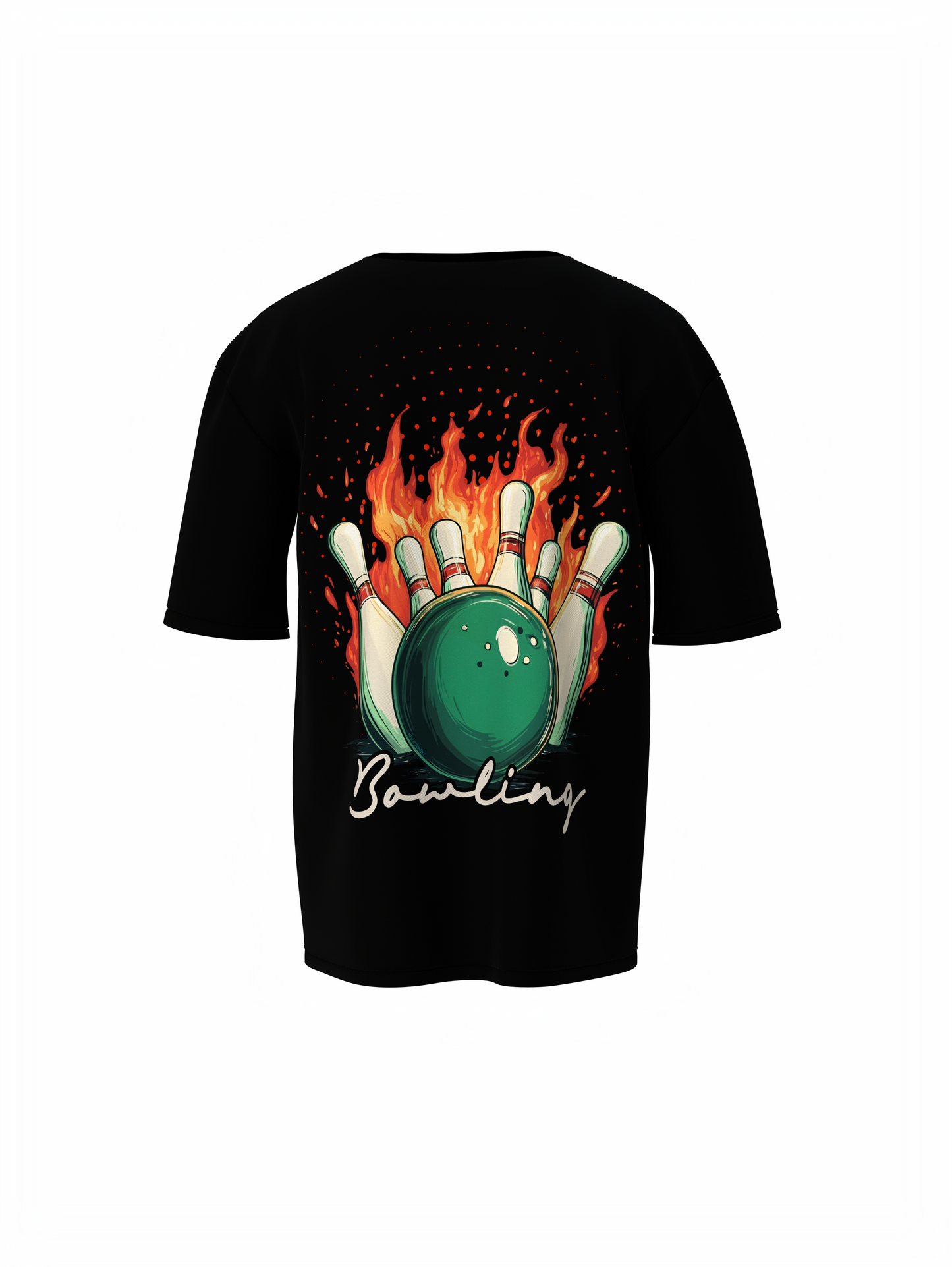 Bowling Game Oversized T-Shirt Strike Style Alley Kings