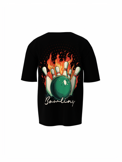 Bowling Game Oversized T-Shirt Strike Style Alley Kings