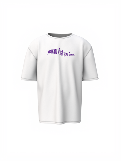 Olivia Music Graphic White Oversized T-Shirt Hollywood Vibe