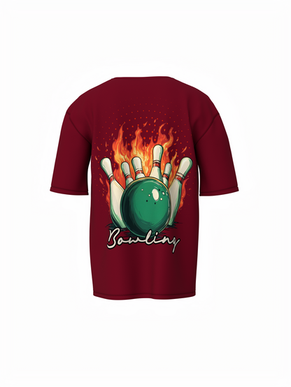 Bowling Game Oversized T-Shirt Strike Style Alley Kings