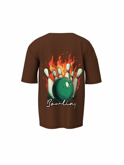Bowling Game Oversized T-Shirt Strike Style Alley Kings