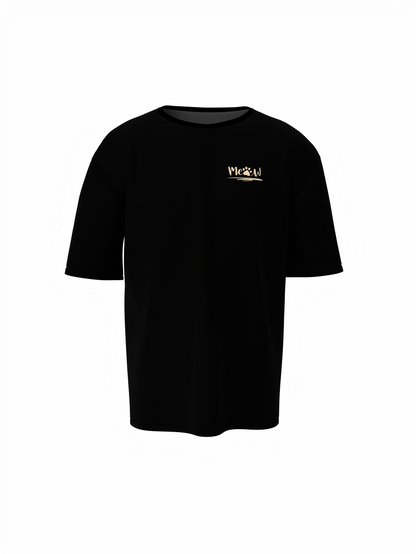 Black Cat Oversized T-Shirt