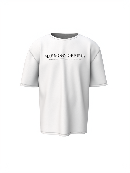 Harmony Of Bird Oversized T-Shirt