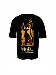 Black Cat Oversized T-Shirt