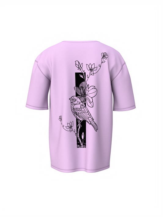 Harmony Of Bird Oversized T-Shirt