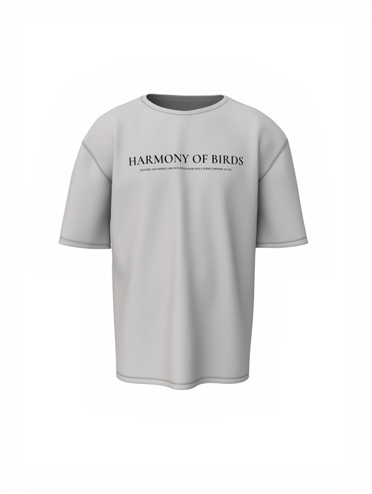 Harmony Of Bird Oversized T-Shirt