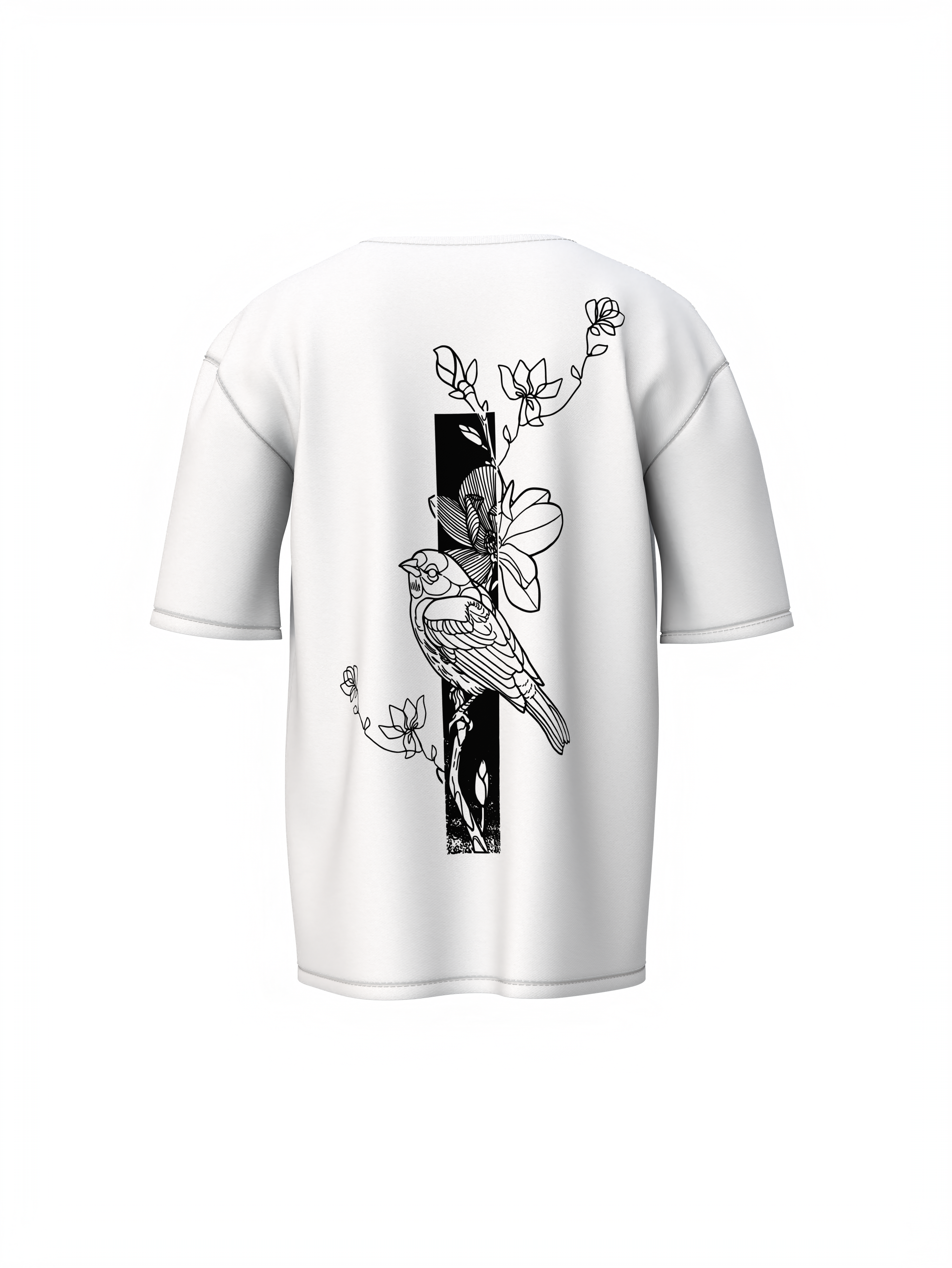 Harmony Of Bird Oversized T-Shirt