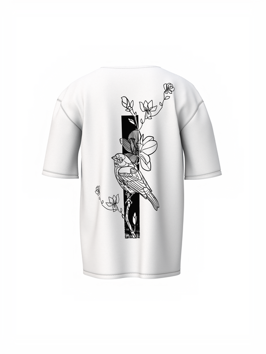 Harmony Of Bird Oversized T-Shirt