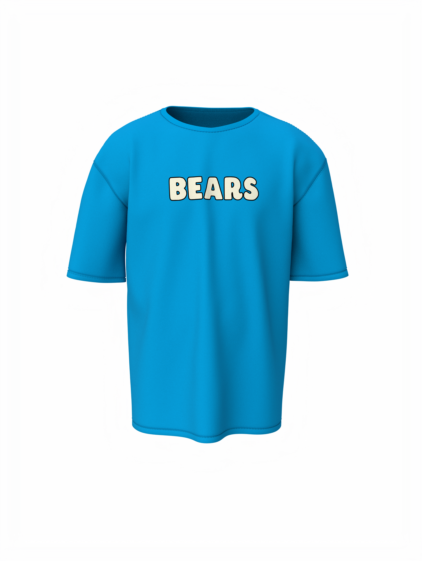 Three Bears Oversized T-Shirt Cute Cartoon Graphic Tee Fits
