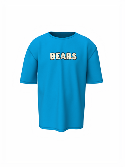 Three Bears Oversized T-Shirt Cute Cartoon Graphic Tee Fits