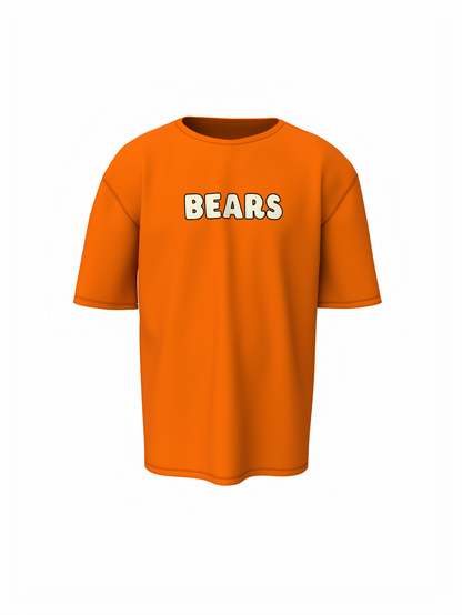 Three Bears Oversized T-Shirt Cute Cartoon Graphic Tee Fits