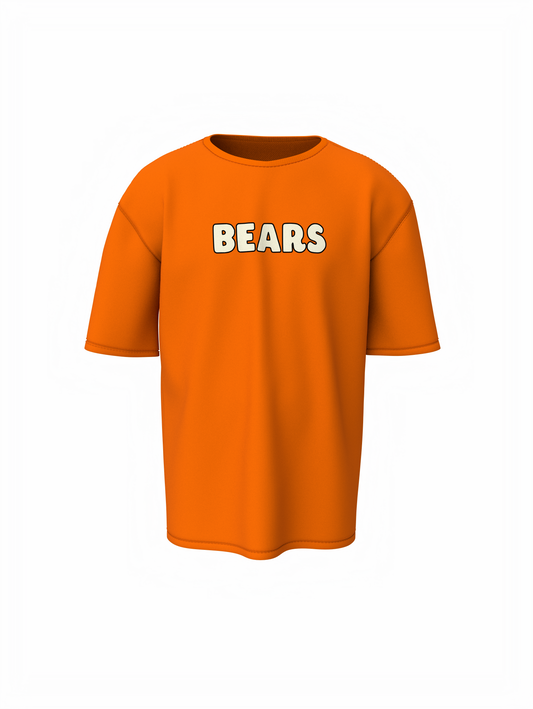Three Bears Oversized T-Shirt Cute Cartoon Graphic Tee Fits