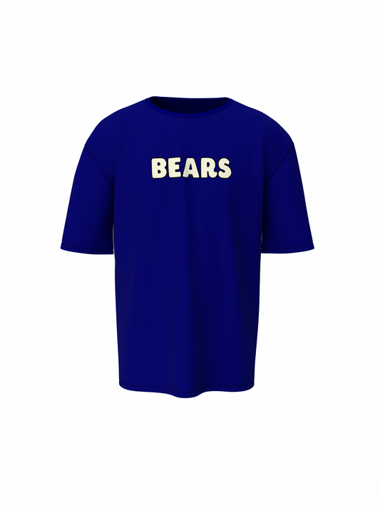 Three Bears Oversized T-Shirt Cute Cartoon Graphic Tee Fits