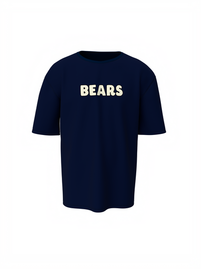 Three Bears Oversized T-Shirt Cute Cartoon Graphic Tee Fits