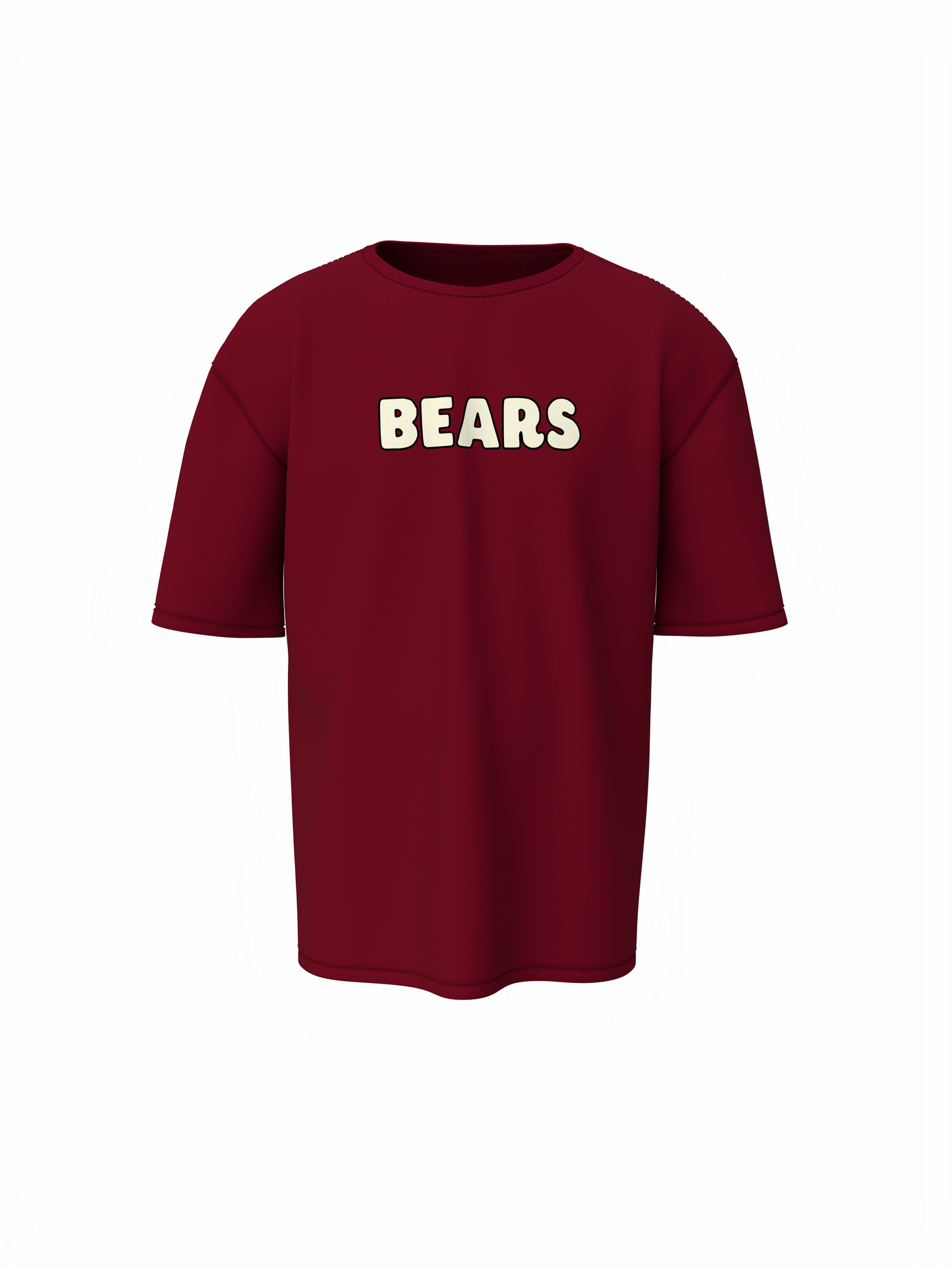 Three Bears Oversized T-Shirt Cute Cartoon Graphic Tee Fits