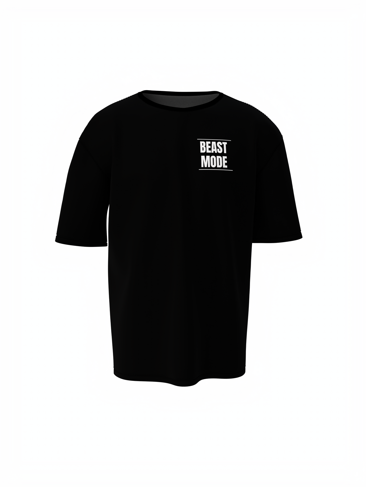 Beast Mode Oversized T-Shirt Bold & Comfortable Workout Tee