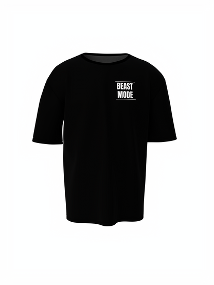 Beast Mode Oversized T-Shirt Bold & Comfortable Workout Tee