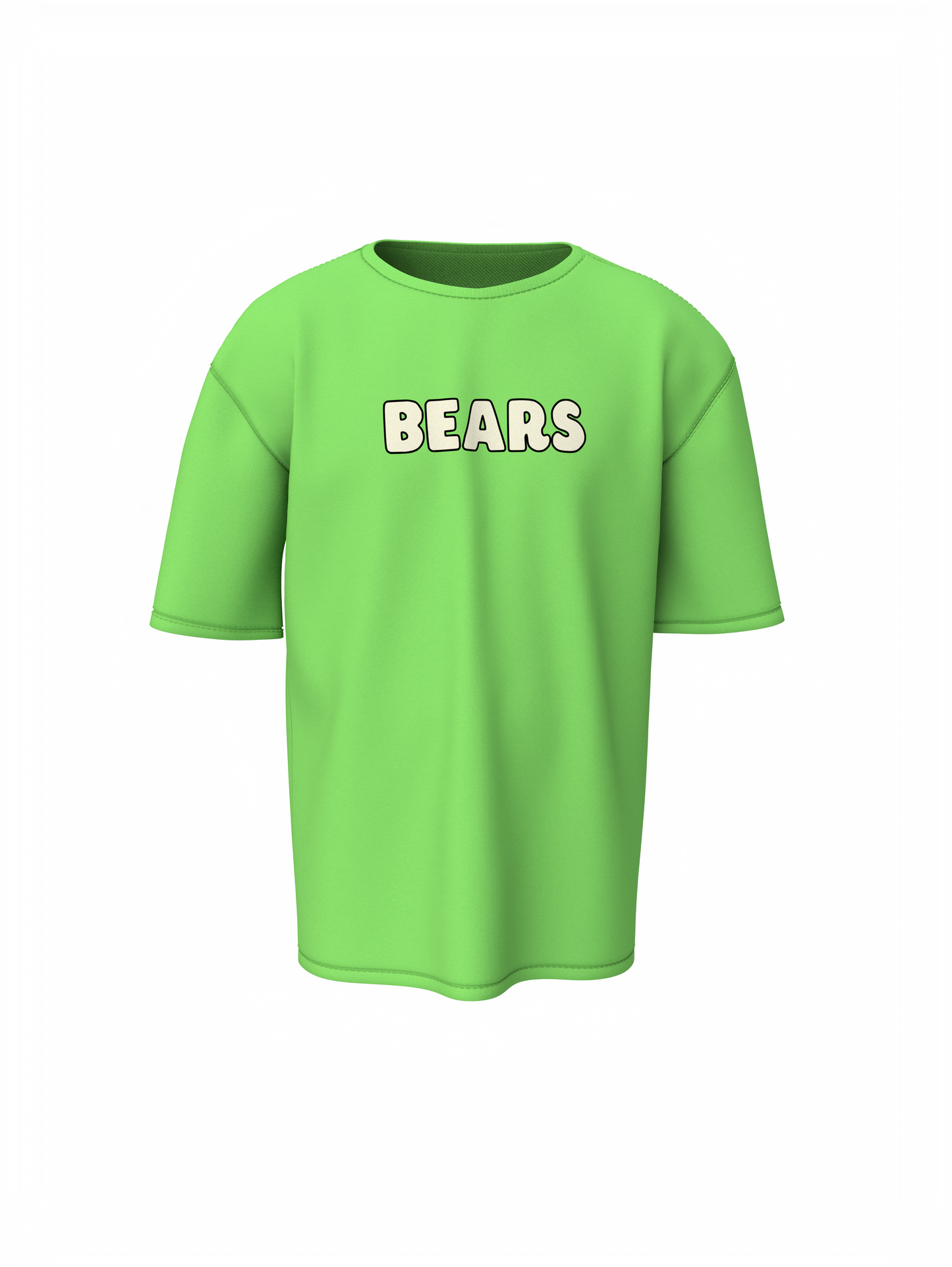 Three Bears Oversized T-Shirt Cute Cartoon Graphic Tee Fits