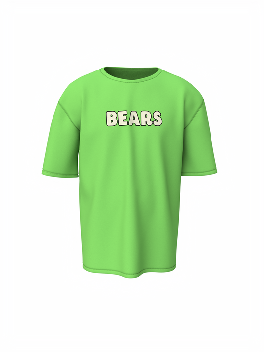 Three Bears Oversized T-Shirt Cute Cartoon Graphic Tee Fits