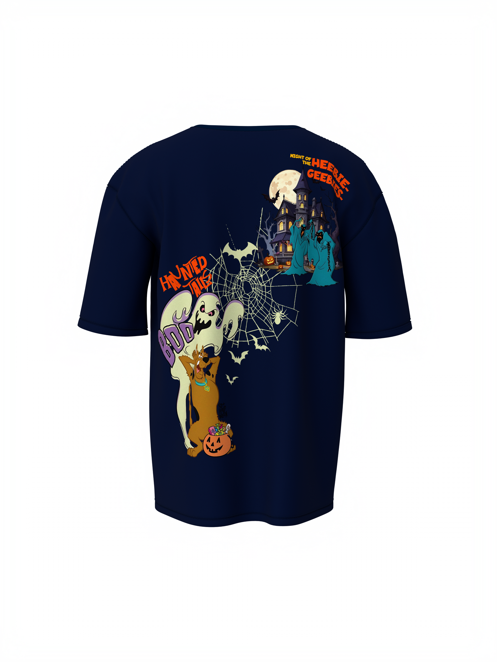 Scooby Doo Cartoon Oversized T-Shirt Fun Vintage Print Style