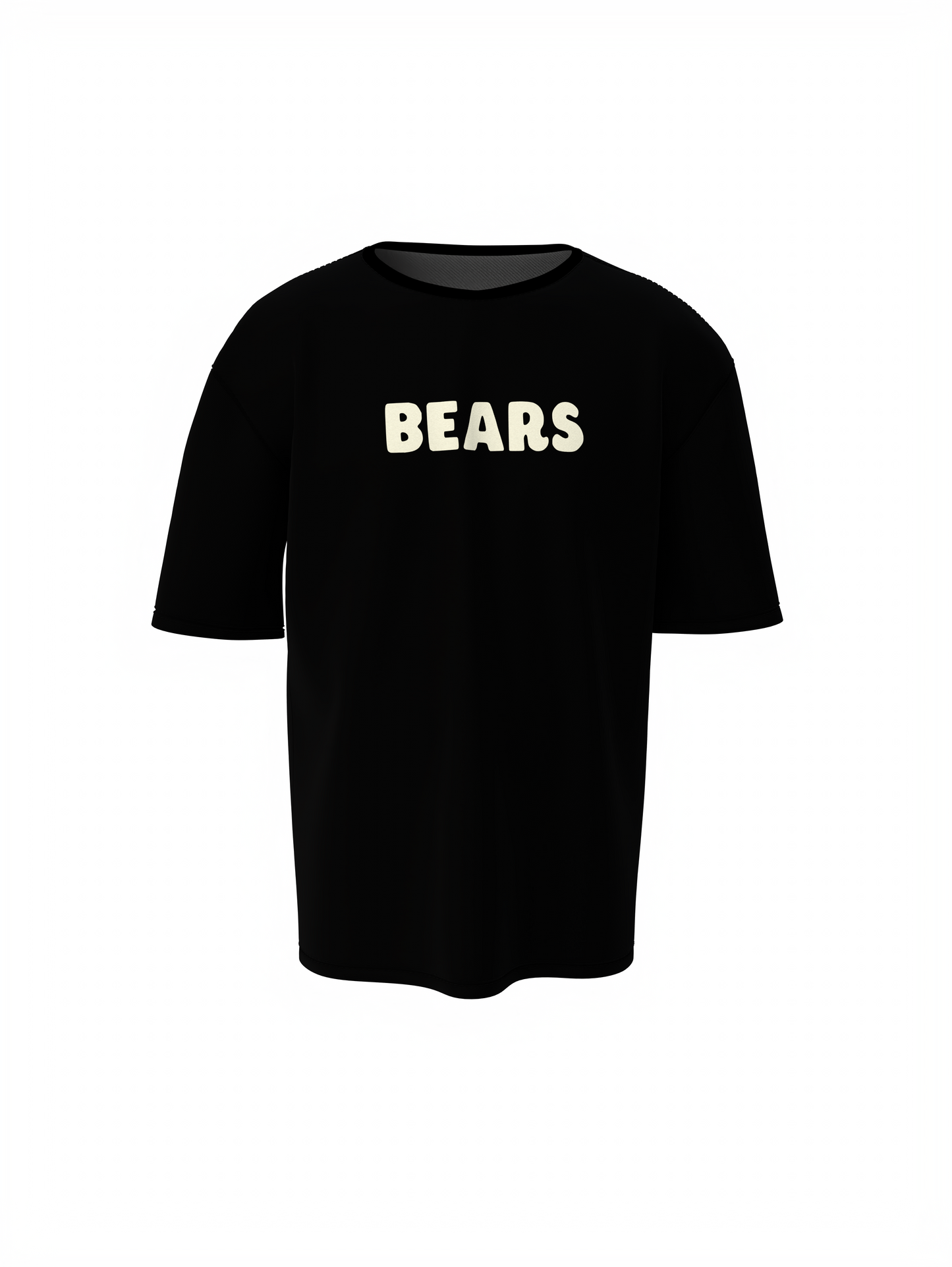 Three Bears Oversized T-Shirt Cute Cartoon Graphic Tee Fits